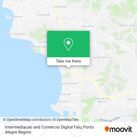 Mapa Intermediacao and Comercio Digital Falu