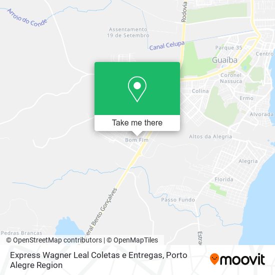 Express Wagner Leal Coletas e Entregas map