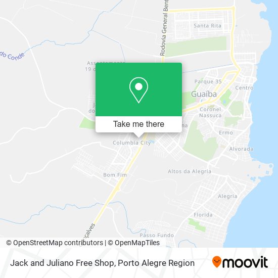 Mapa Jack and Juliano Free Shop