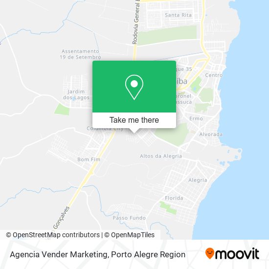 Agencia Vender Marketing map