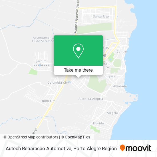 Mapa Autech Reparacao Automotiva