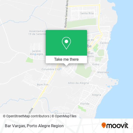 Bar Vargas map