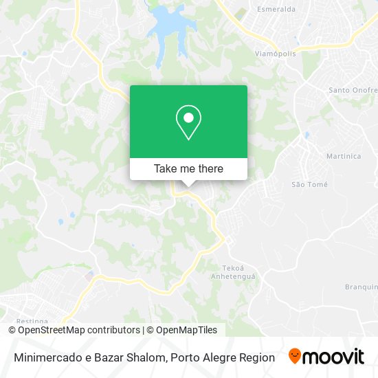 Mapa Minimercado e Bazar Shalom