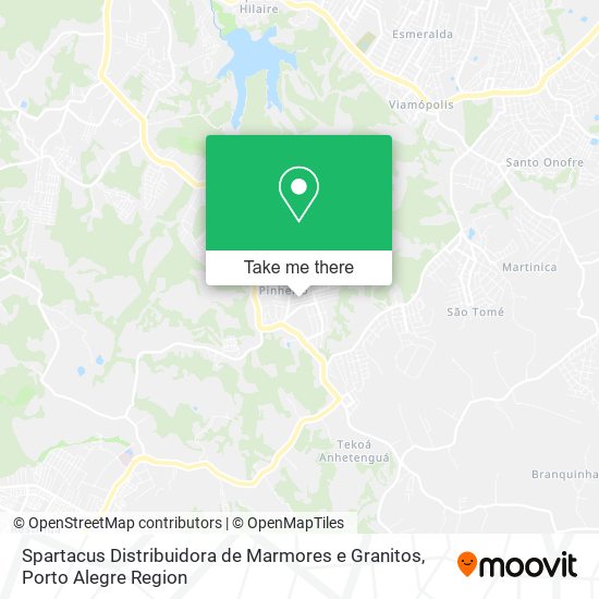 Mapa Spartacus Distribuidora de Marmores e Granitos