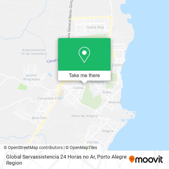 Global Servassistencia 24 Horas no Ar map