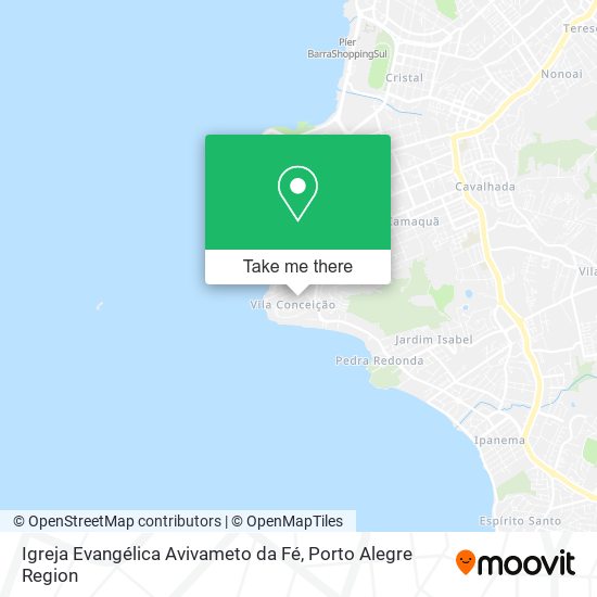 Mapa Igreja Evangélica Avivameto da Fé