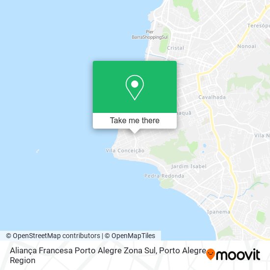 Aliança Francesa Porto Alegre Zona Sul map