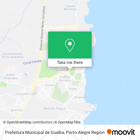 Mapa Prefeitura Municipal de Guaíba