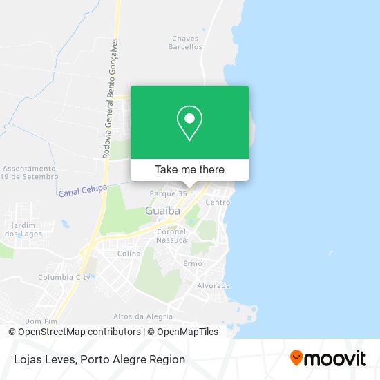 Mapa Lojas Leves