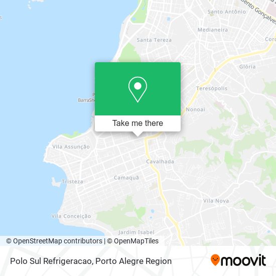 Polo Sul Refrigeracao map