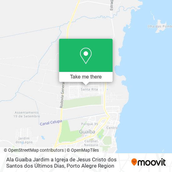 Ala Guaíba Jardim a Igreja de Jesus Cristo dos Santos dos Últimos Dias map