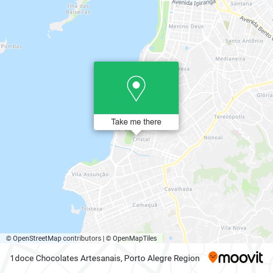 Mapa 1doce Chocolates Artesanais