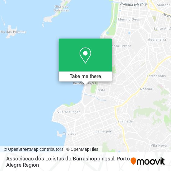 Mapa Associacao dos Lojistas do Barrashoppingsul