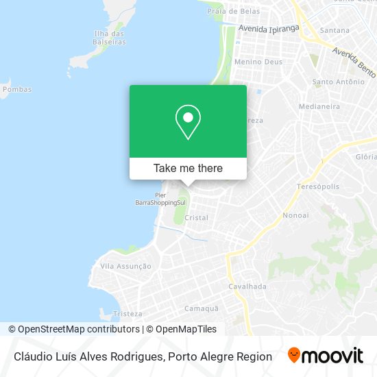 Cláudio Luís Alves Rodrigues map