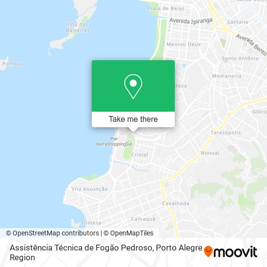 Mapa Assistência Técnica de Fogão Pedroso