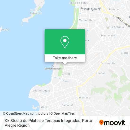 Mapa Kk Studio de Pilates e Terapias Integradas