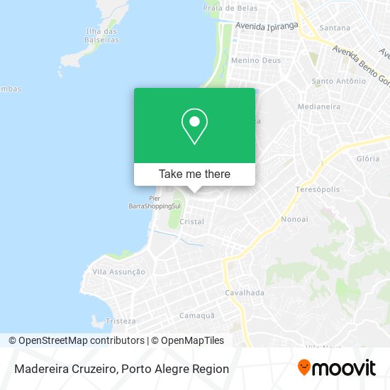 Madereira Cruzeiro map