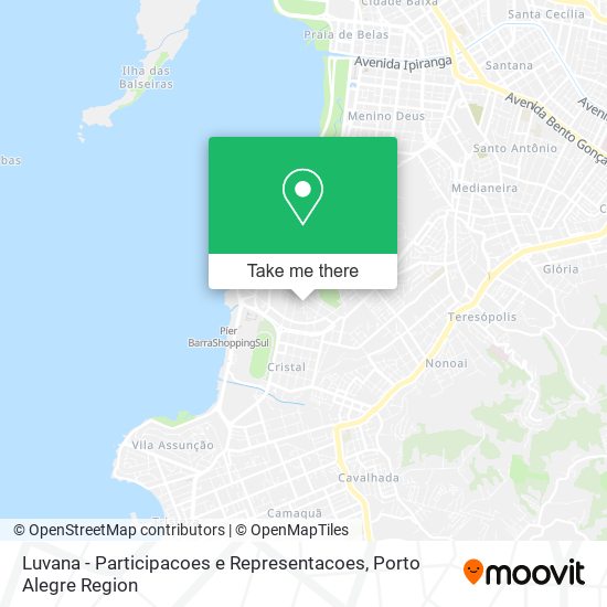 Luvana - Participacoes e Representacoes map