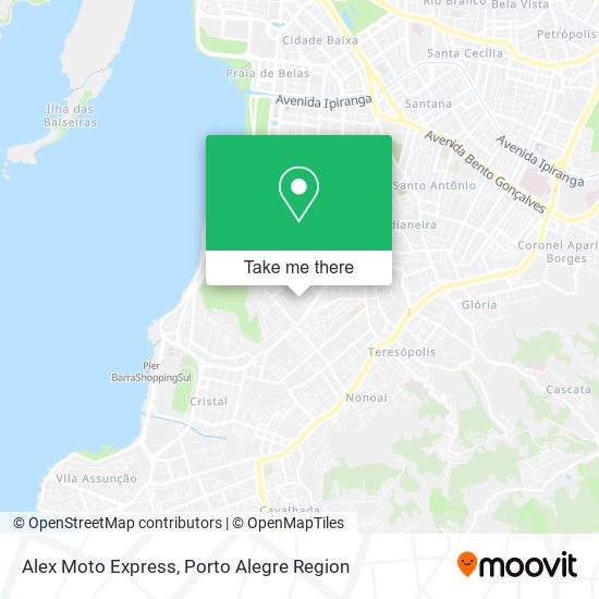 Mapa Alex Moto Express