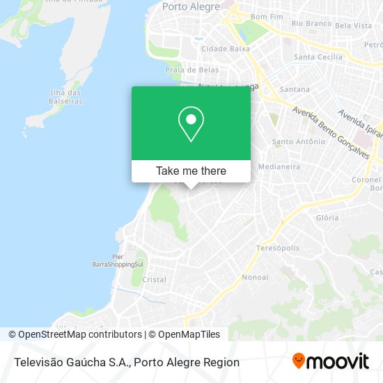 Mapa Televisão Gaúcha S.A.