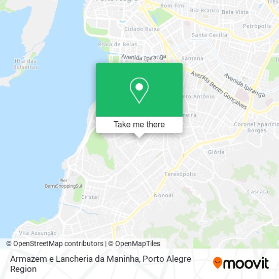 Mapa Armazem e Lancheria da Maninha