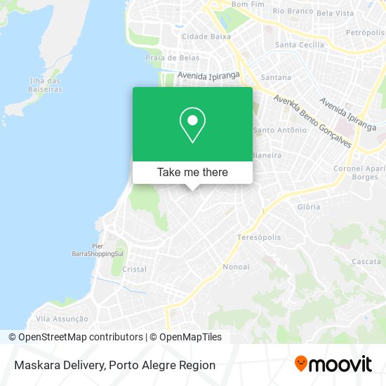 Maskara Delivery map
