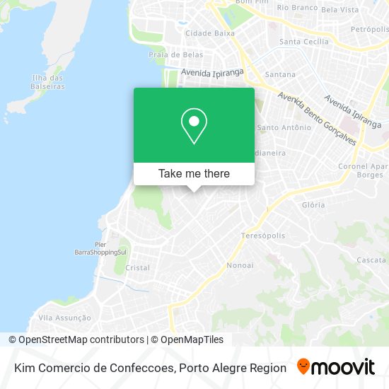 Mapa Kim Comercio de Confeccoes