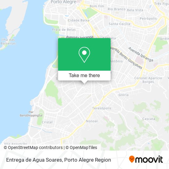 Entrega de Agua Soares map