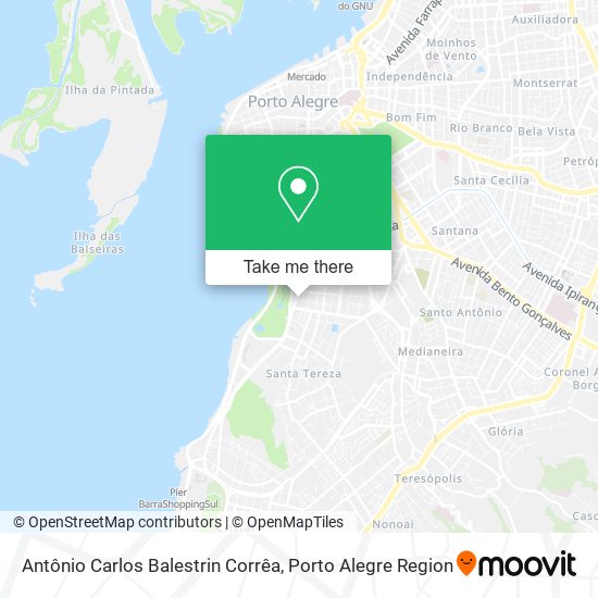 Antônio Carlos Balestrin Corrêa map