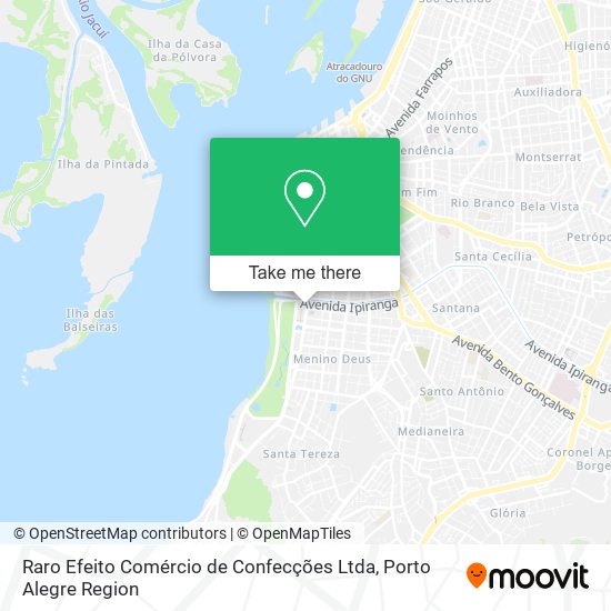 Mapa Raro Efeito Comércio de Confecções Ltda