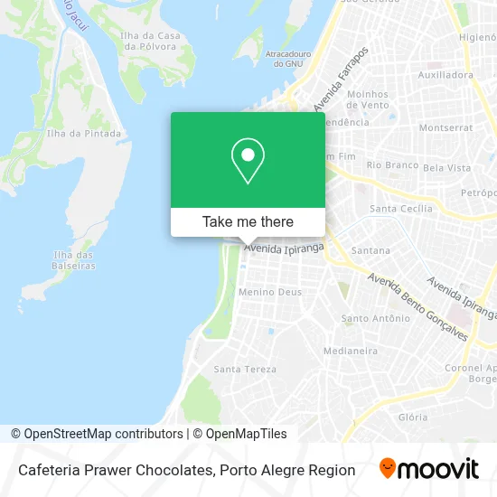 Cafeteria Prawer Chocolates map