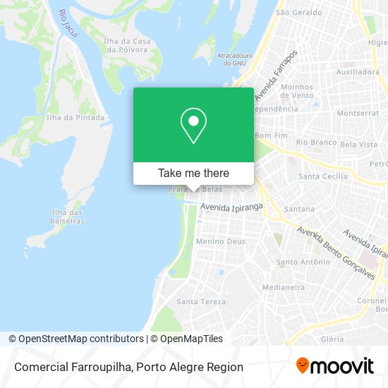 Comercial Farroupilha map