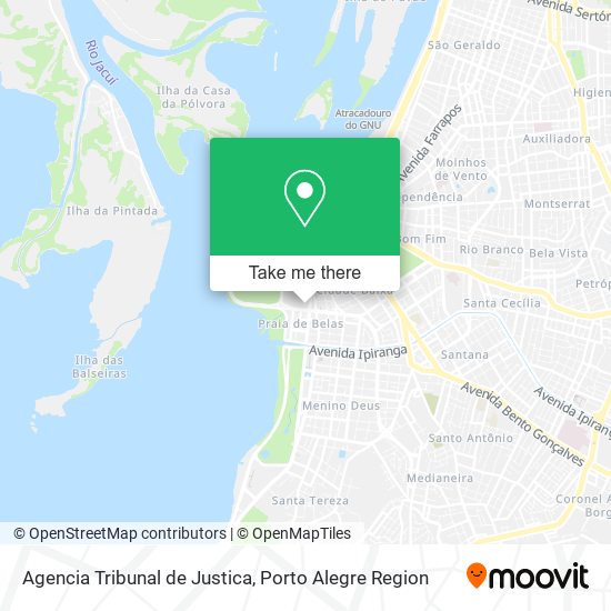 Agencia Tribunal de Justica map