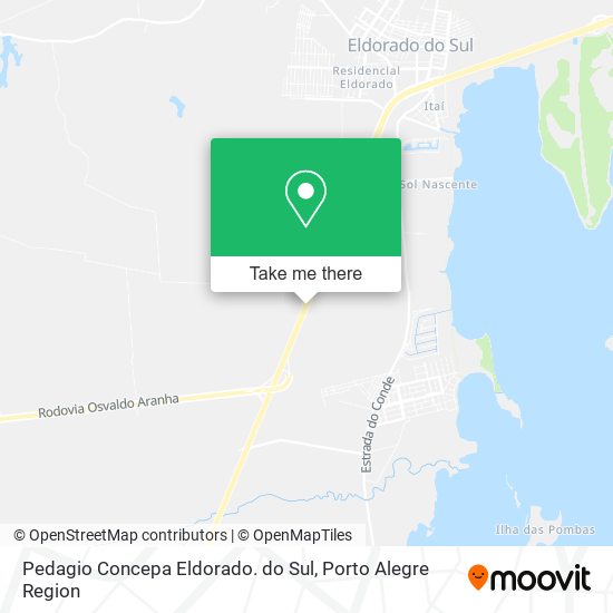 Pedagio Concepa Eldorado. do Sul map