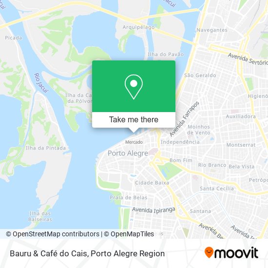 Bauru & Café do Cais map