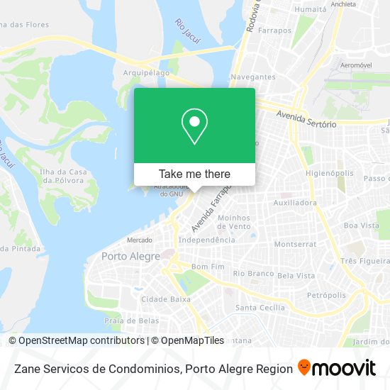 Zane Servicos de Condominios map