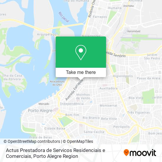 Actus Prestadora de Servicos Residenciais e Comerciais map