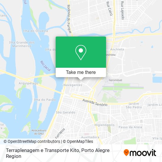 Terraplenagem e Transporte Kito map