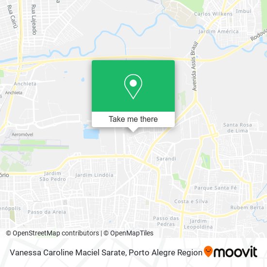 Vanessa Caroline Maciel Sarate map