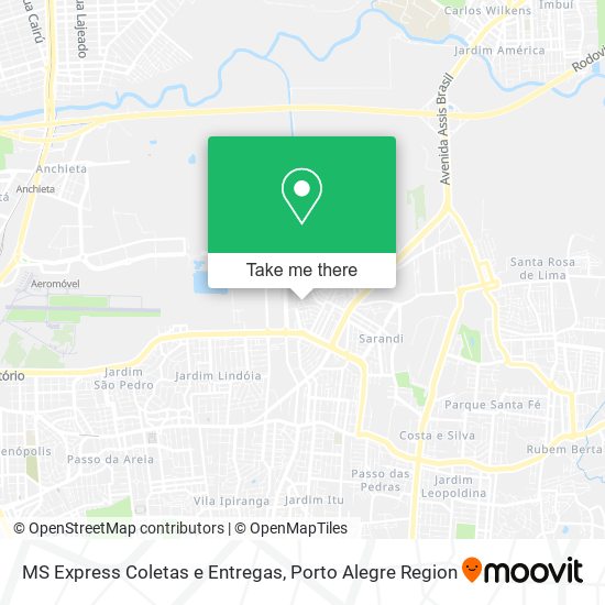 MS Express Coletas e Entregas map