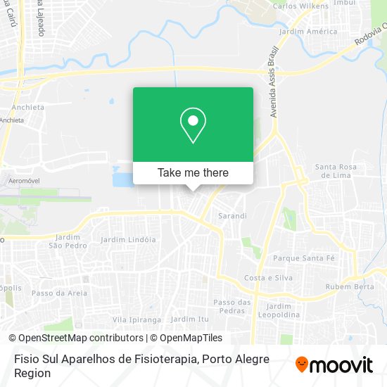 Fisio Sul Aparelhos de Fisioterapia map