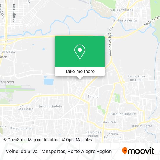 Volnei da Silva Transportes map