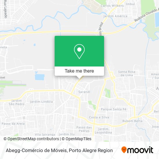 Mapa Abegg-Comércio de Móveis