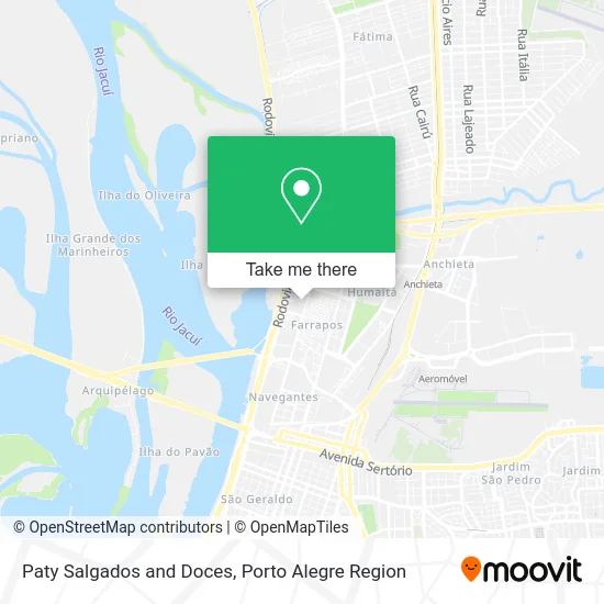 Paty Salgados and Doces map