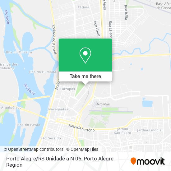 Mapa Porto Alegre/RS Unidade a N 05