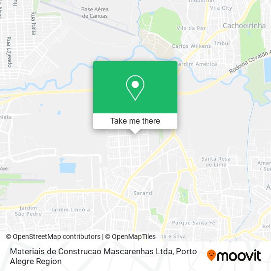 Materiais de Construcao Mascarenhas Ltda map