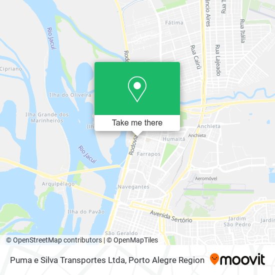 Puma e Silva Transportes Ltda map