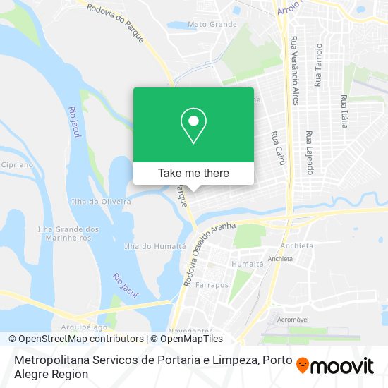 Mapa Metropolitana Servicos de Portaria e Limpeza