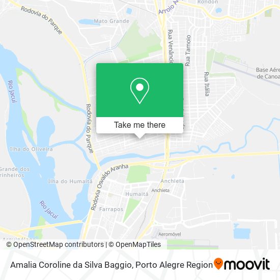 Amalia Coroline da Silva Baggio map