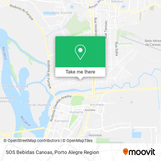 SOS Bebidas Canoas map
